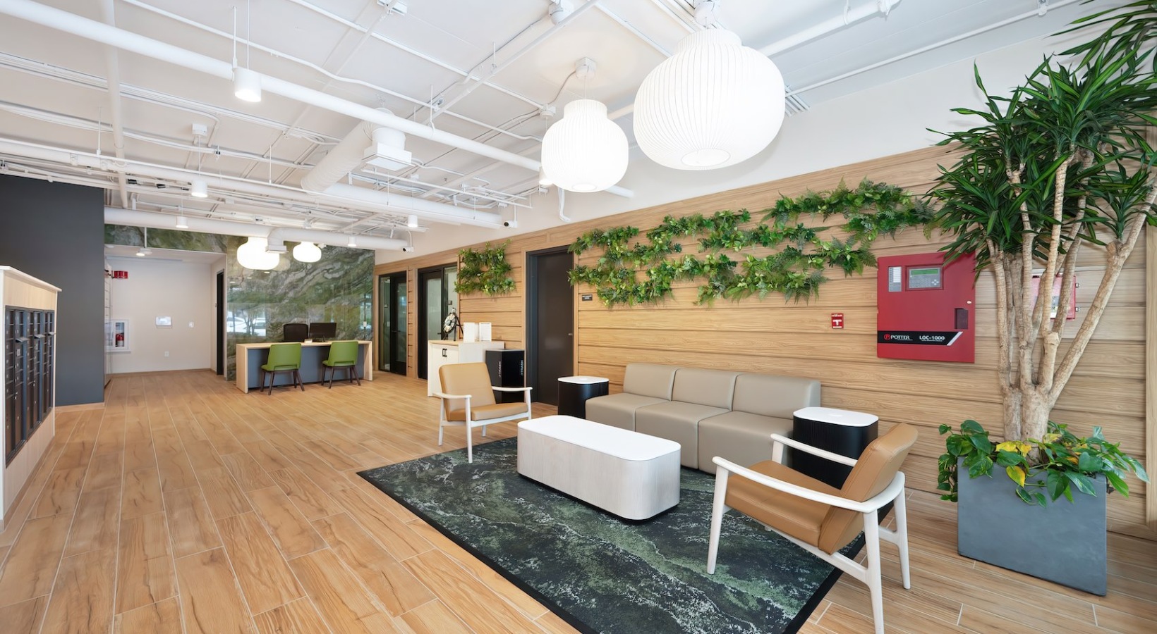 The essence of exceptional living a spacious lobby with plants