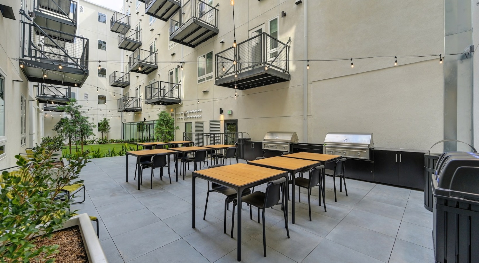 Everything within reach a spacious patio with tables and chairs